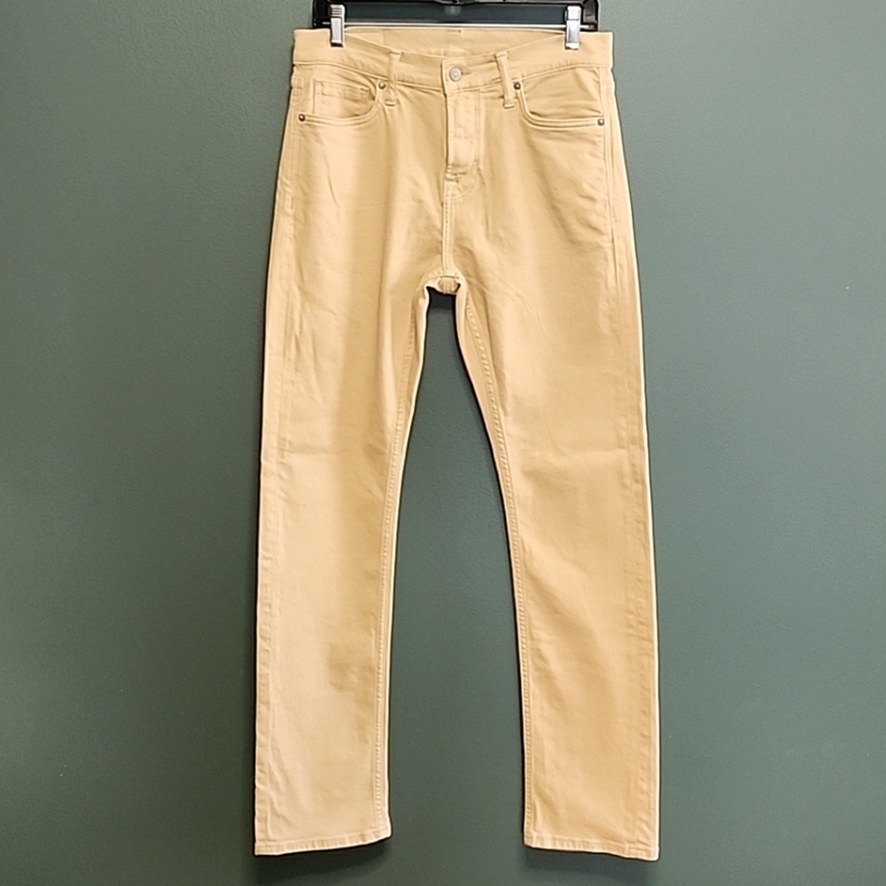 Rising Sun & Co. Slim Straight Tan Khaki Jeans 29x32 (Actual 31x32) Designer